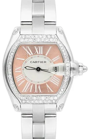 Cartier Roadster W62016V3 35mm Stainless steel Peach