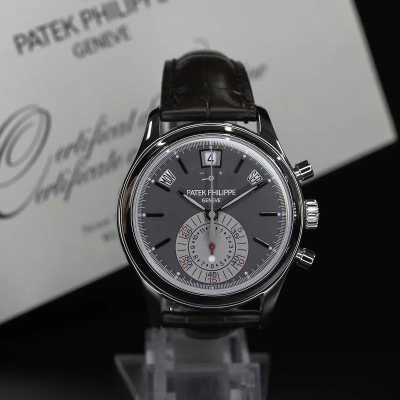 Patek Philippe Annual Calendar Chronograph 5960P-001 40.5mm Platinum Gray 1