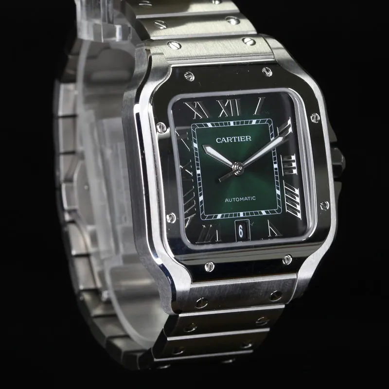 Cartier Santos WSSA0062 40mm Stainless steel Green 1