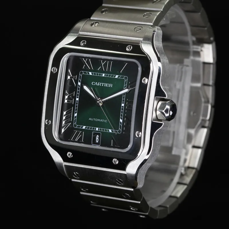 Cartier Santos WSSA0062 40mm Stainless steel Green 2