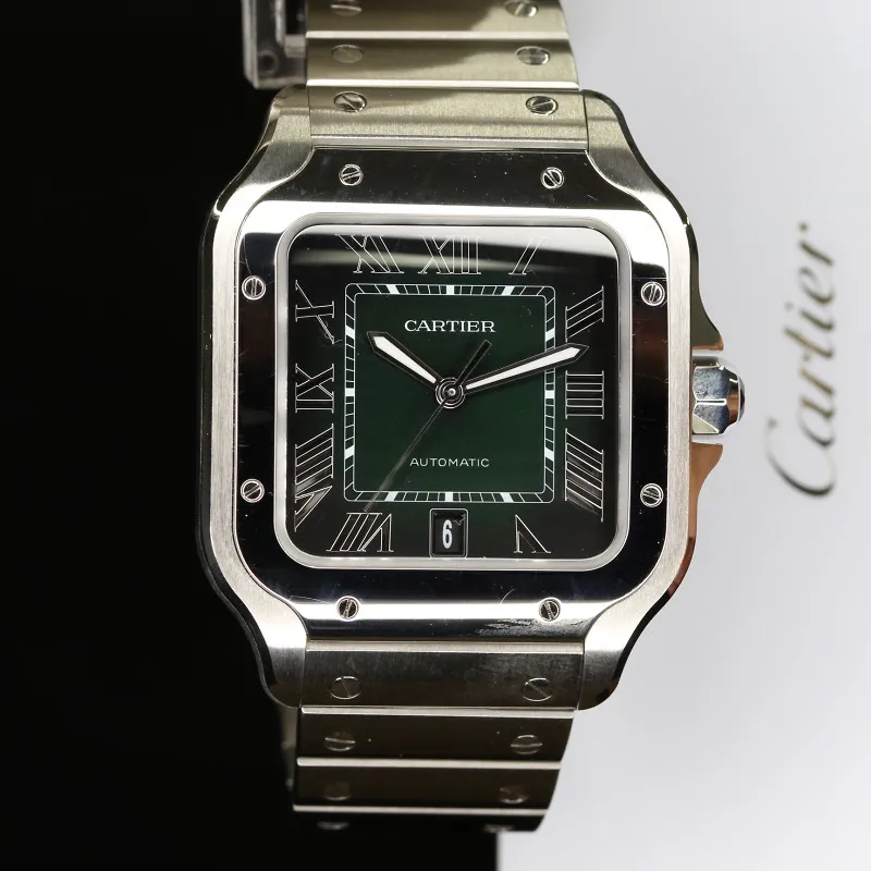 Cartier Santos WSSA0062 40mm Stainless steel Green 8