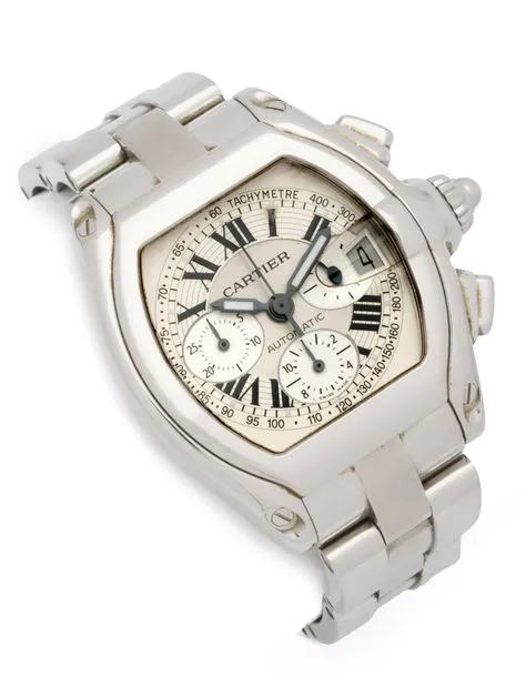 Cartier Roadster 2618 43mm Stainless steel White