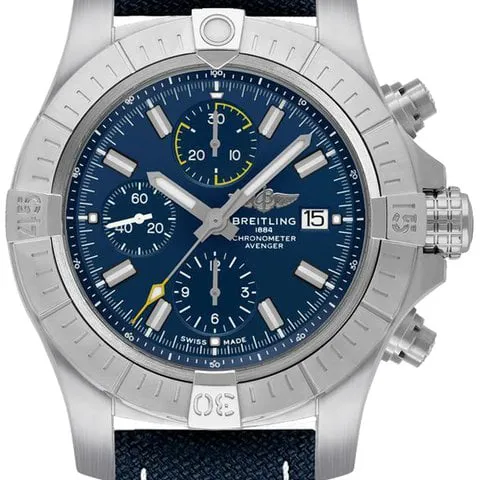 Breitling Avenger A13317101C1X1 45mm Stainless steel Blue