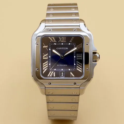 Cartier Santos WSSA0030 40mm Stainless steel Blue