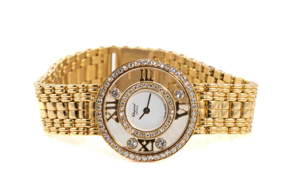 Chopard Happy Diamonds 4097 24mm Yellow gold White