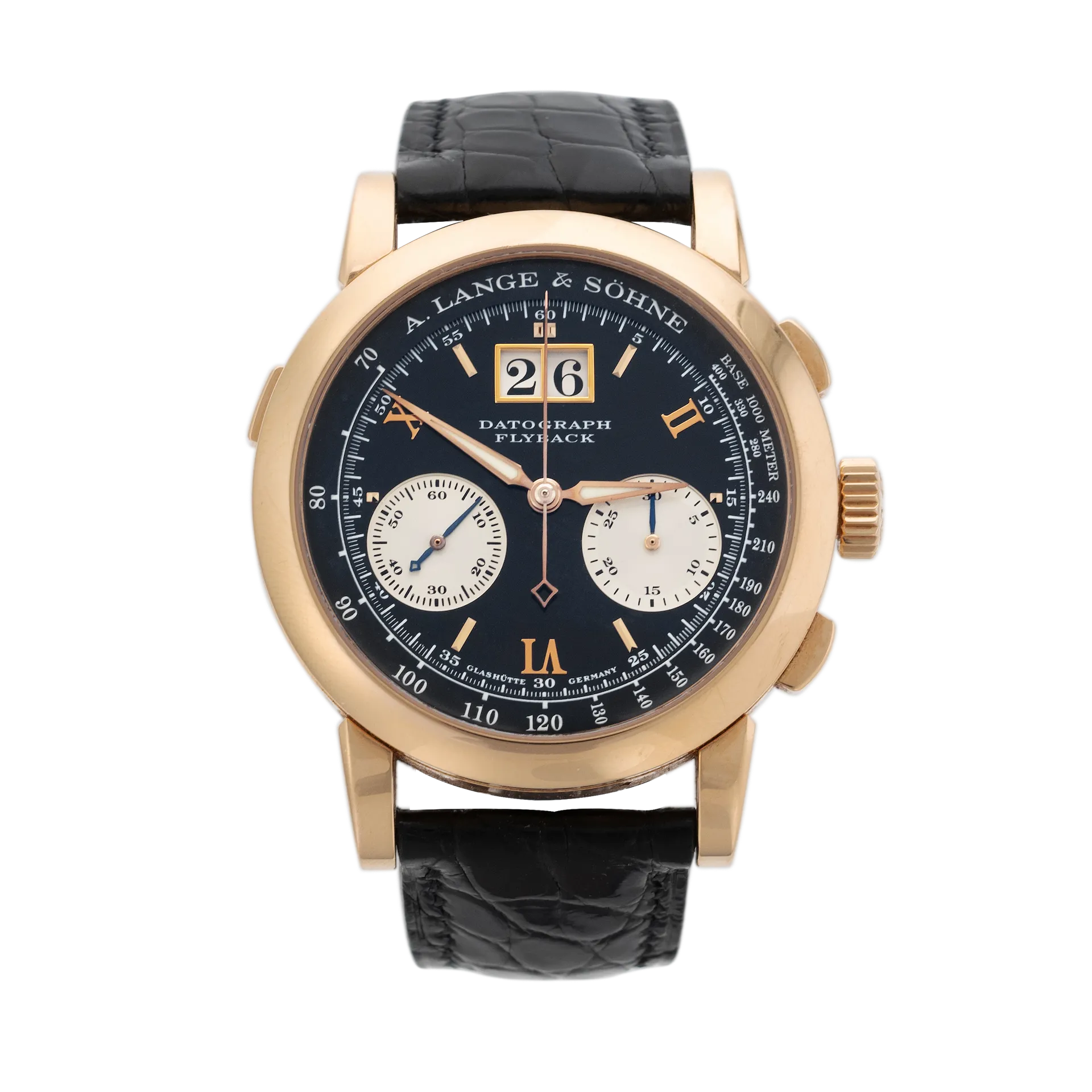 A. Lange & Söhne Datograph 403.031 ALS 39mm Rose gold Black