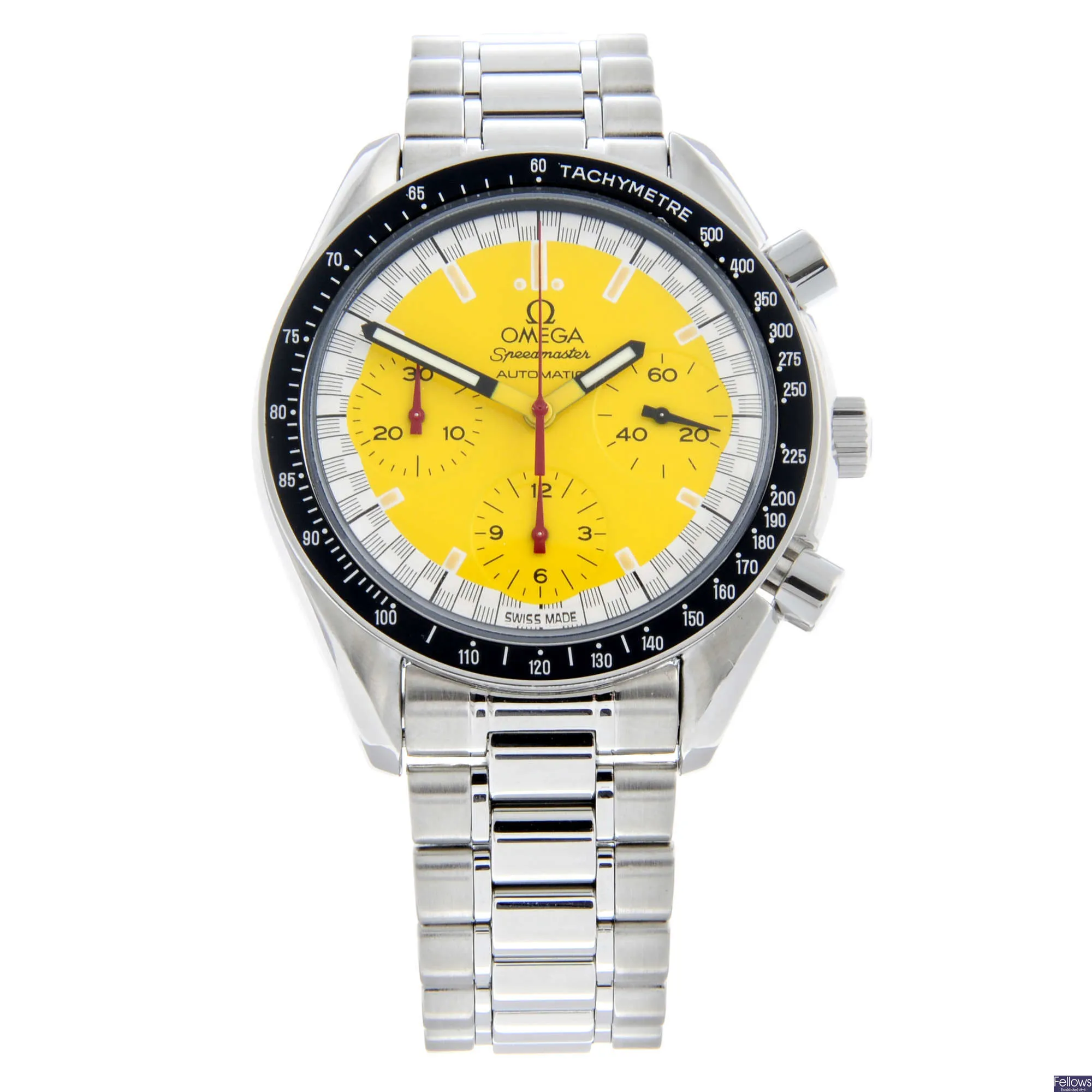 Omega Speedmaster Reduced 3510.12 39mm Stainless steel Yellow