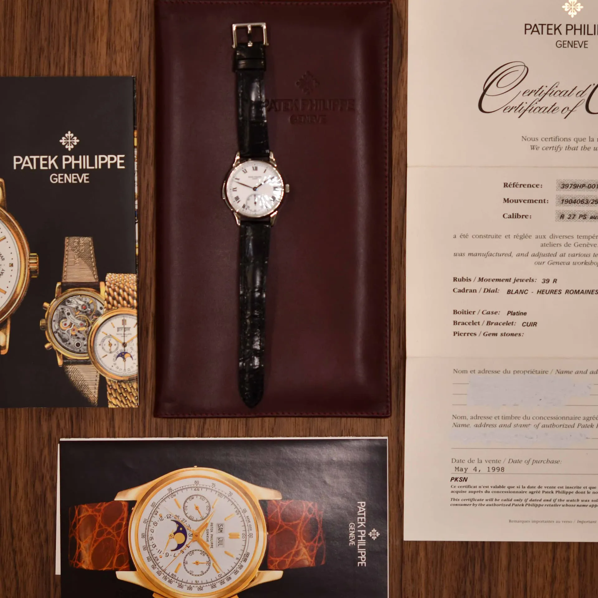 Patek Philippe Calatrava 3979 HP-001 42mm Platinum White 6