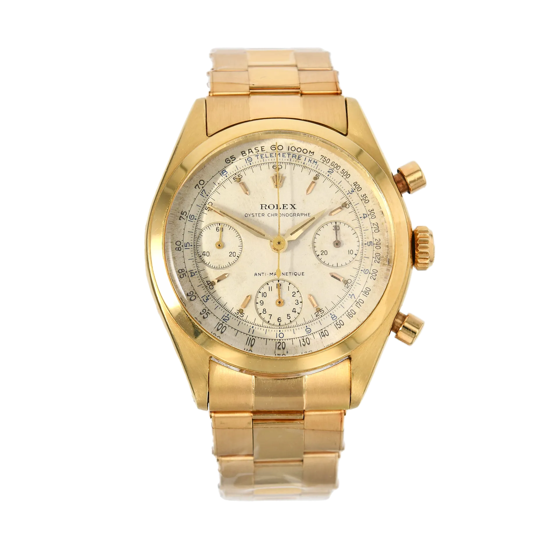 Rolex Daytona 6234 43.2mm Yellow gold Silver