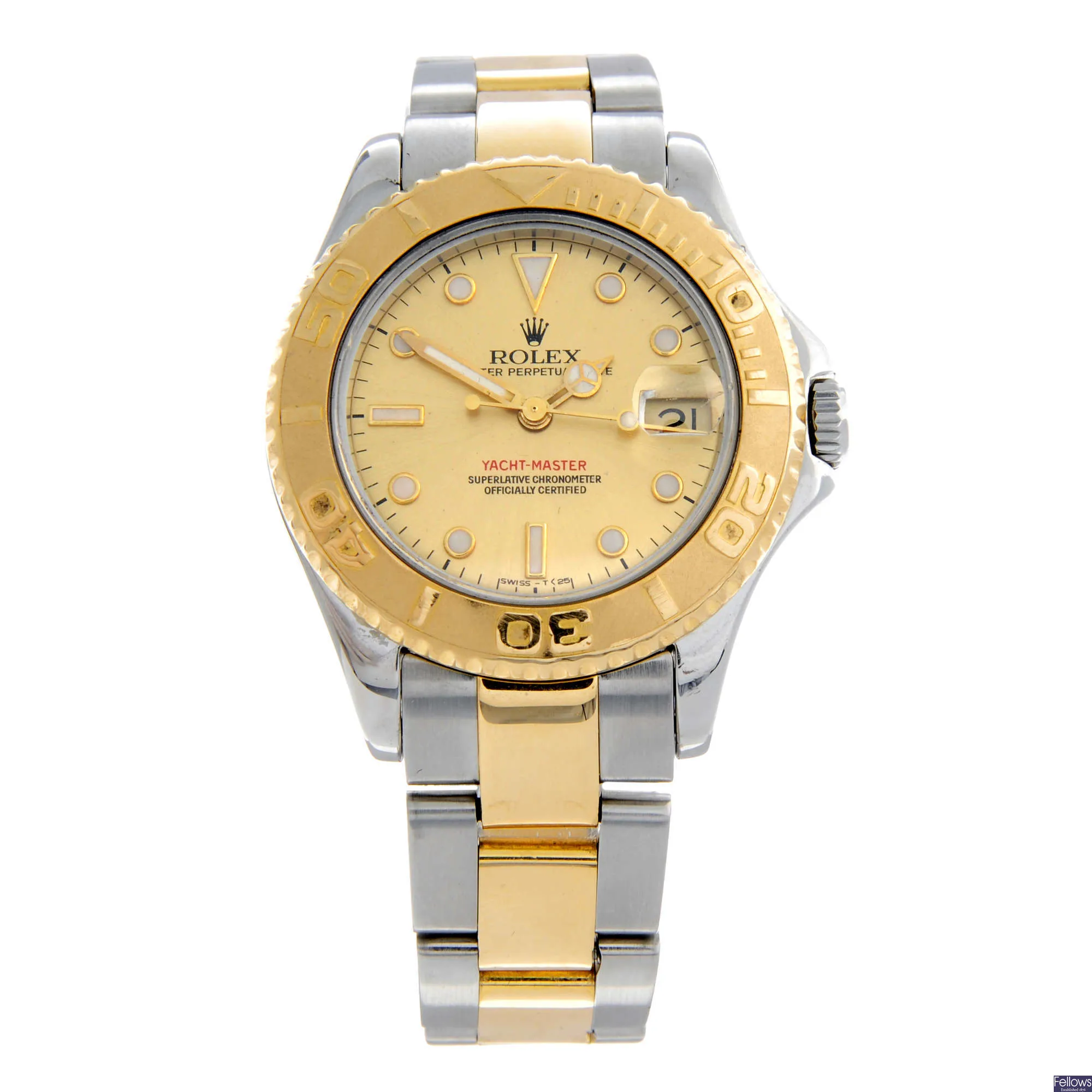 Rolex Yacht-Master 68623 35mm Yellow gold and Stainless steel Champagne