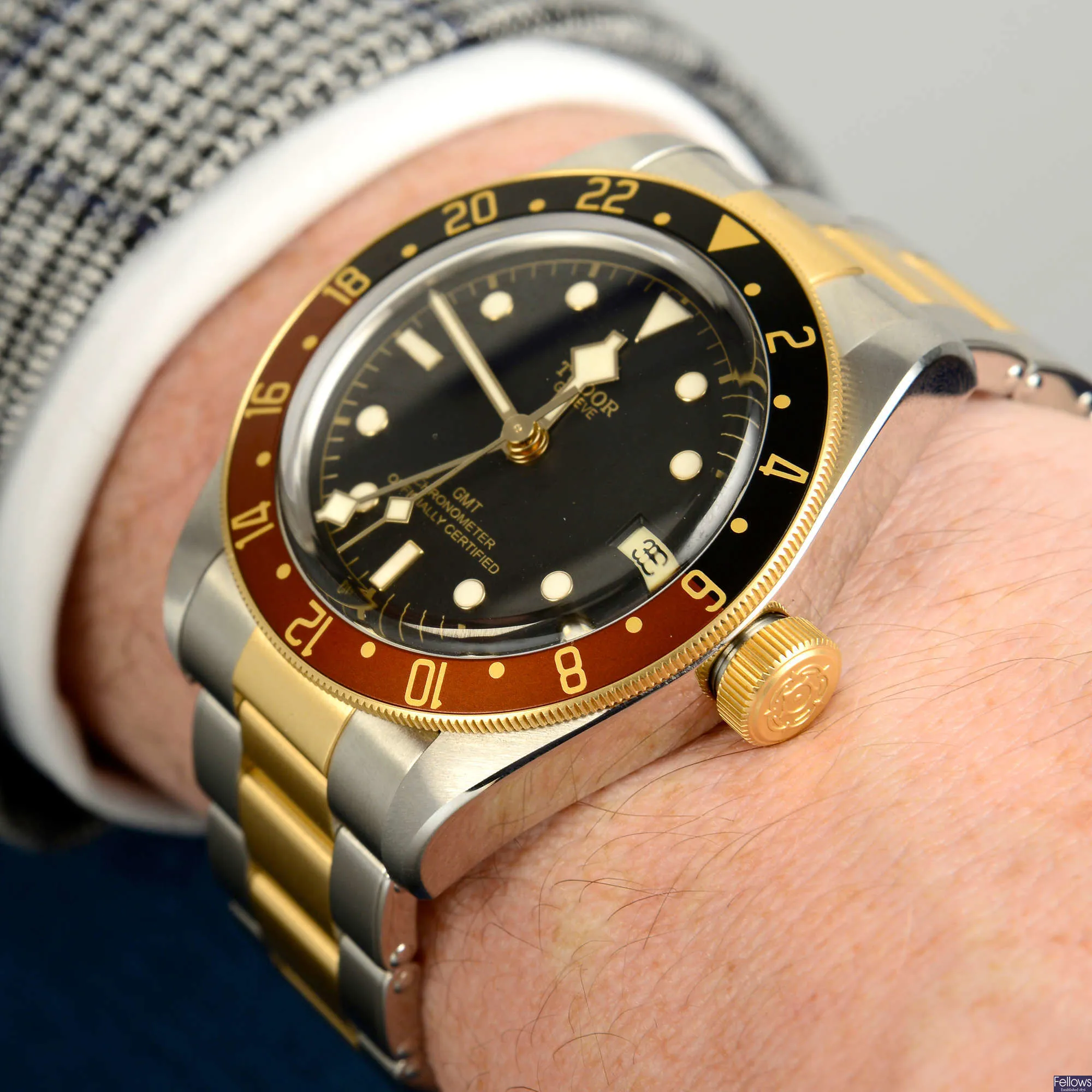 Tudor Black Bay GMT 79833MN 41mm Yellow gold and stainless steel Black 5