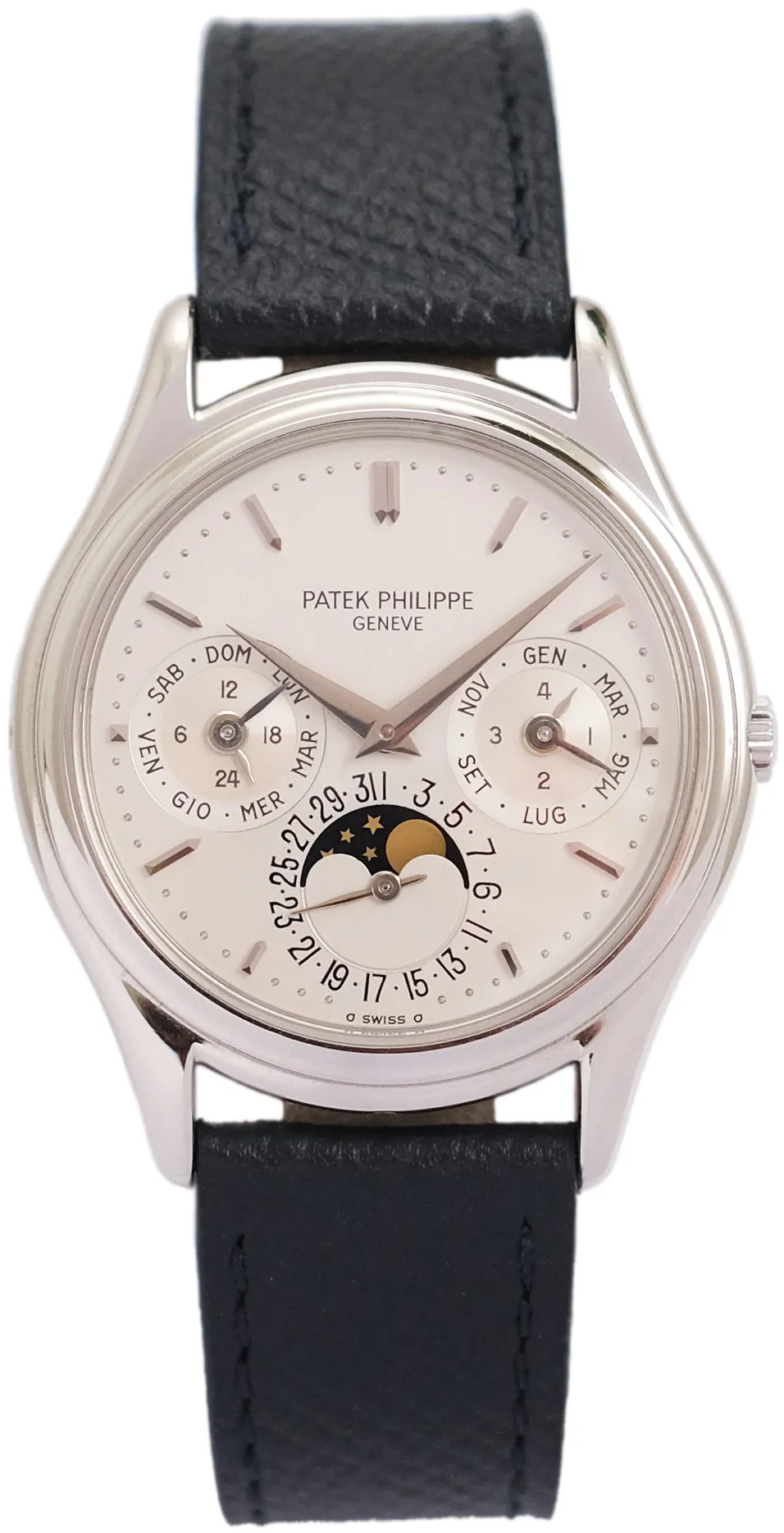 Patek Philippe Perpetual Calendar 3940P 36mm Platinum Opaline