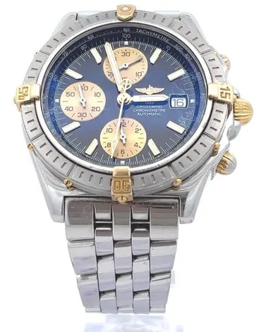 Breitling Chronomat B13356 43mm Yellow gold and Stainless steel Black