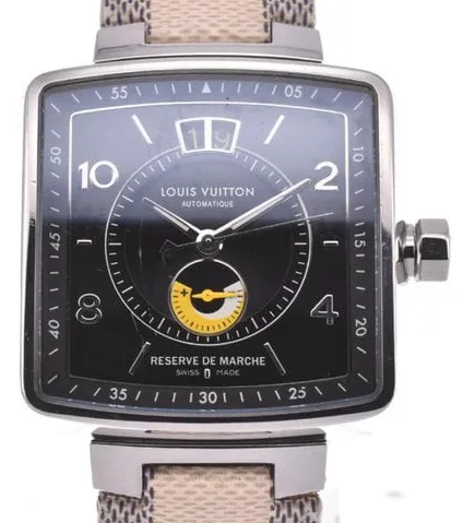 Louis Vuitton Q269G 37.5mm Stainless steel Black