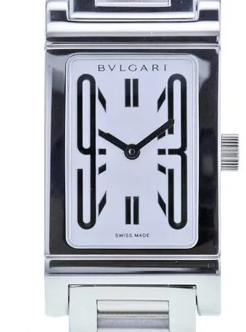 Bulgari Rettangolo RT39S 22mm Stainless steel White