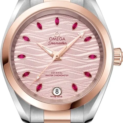 Omega Aqua Terra 220.20.34.20.60.001 34mm Stainless steel Pink