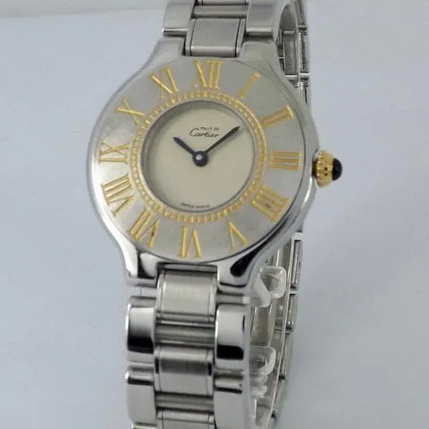 Cartier 21 Must de Cartier 1340 28mm Stainless steel White