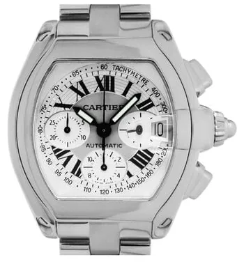 Cartier Roadster W62006X6 43mm Stainless steel Silver