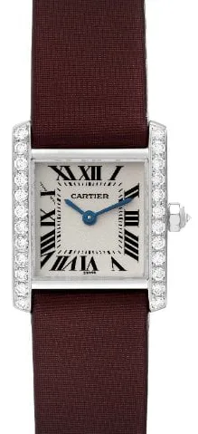 Cartier Tank WE100251 20mm White gold Silver