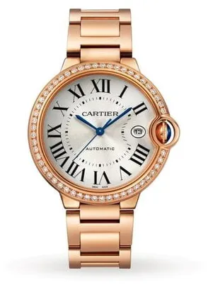 Cartier Ballon Bleu de Cartier WJBB0057 40mm Rose gold Silver