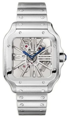 Cartier Santos WHSA0015 40mm Stainless steel Transparent