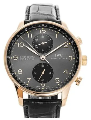 IWC Portugieser IW371482 40.9mm Rose gold Black