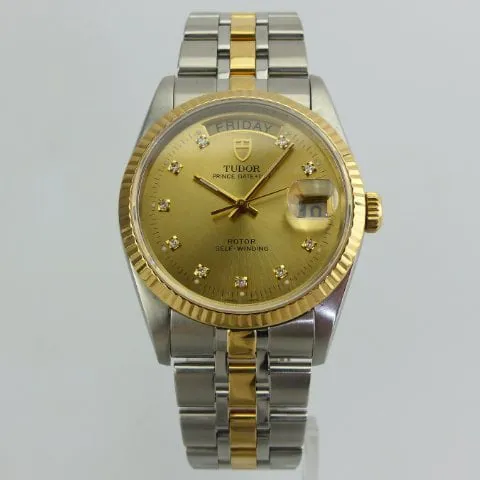 Tudor Prince Date-Day 76213 35mm Gold/steel Gold