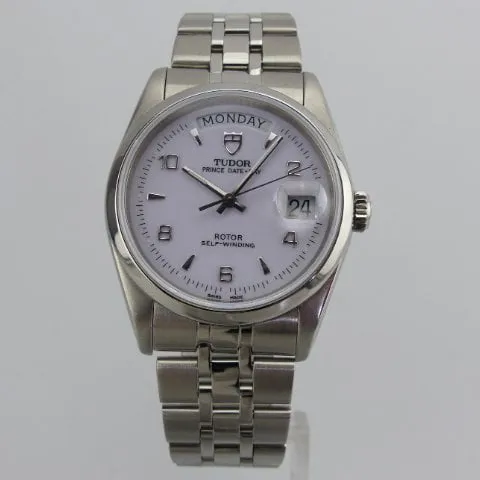 Tudor Prince Date-Day 76200 35mm Steel White