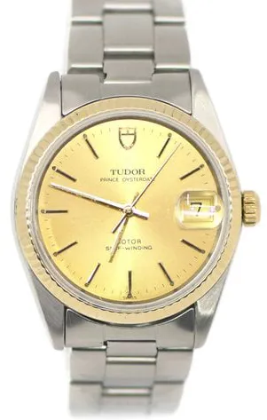 Tudor Prince Date 74033 34mm Yellow gold and Stainless steel Champagne