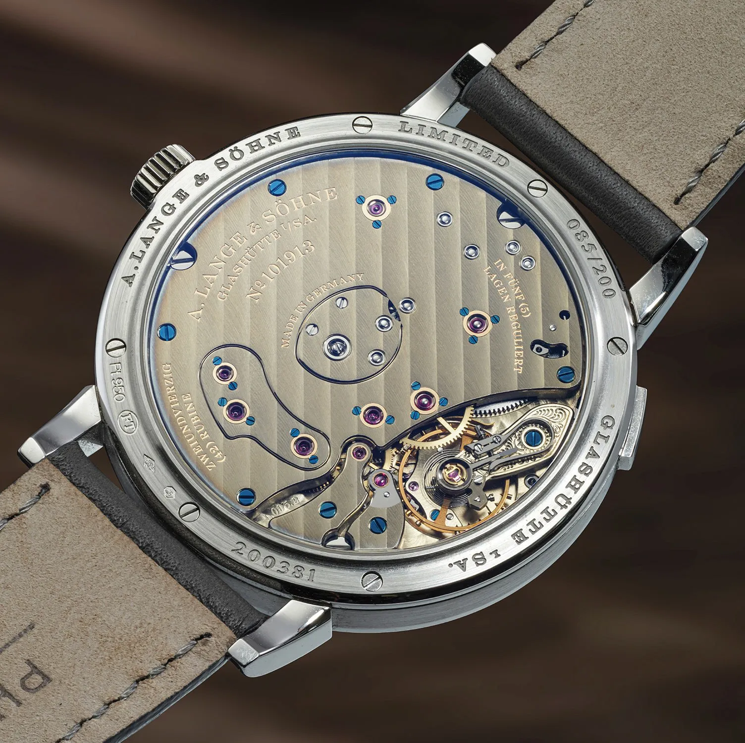 A. Lange & Söhne Grand Lange 1 117.035 41mm Platinum Skeleton 2