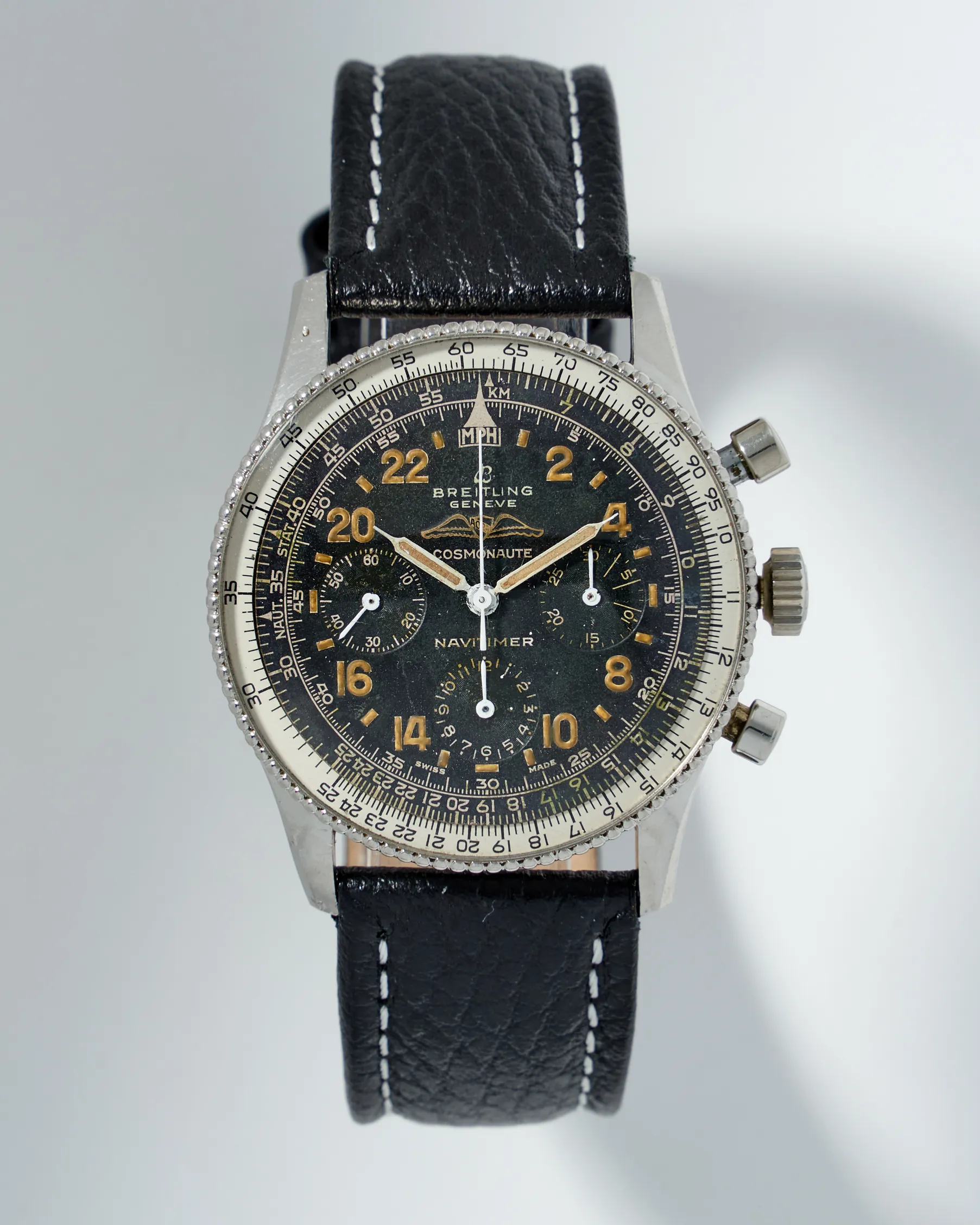 Breitling Navitimer Cosmonaute 809 41mm Stainless steel Black