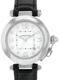 Cartier Pasha 2528 White gold Silver