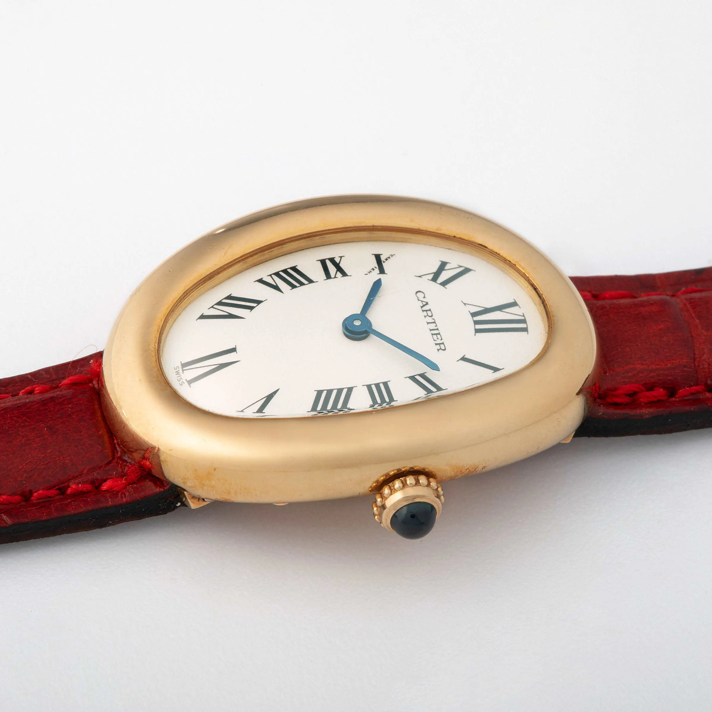 Cartier Baignoire 1954 22mm Yellow gold Silver 1