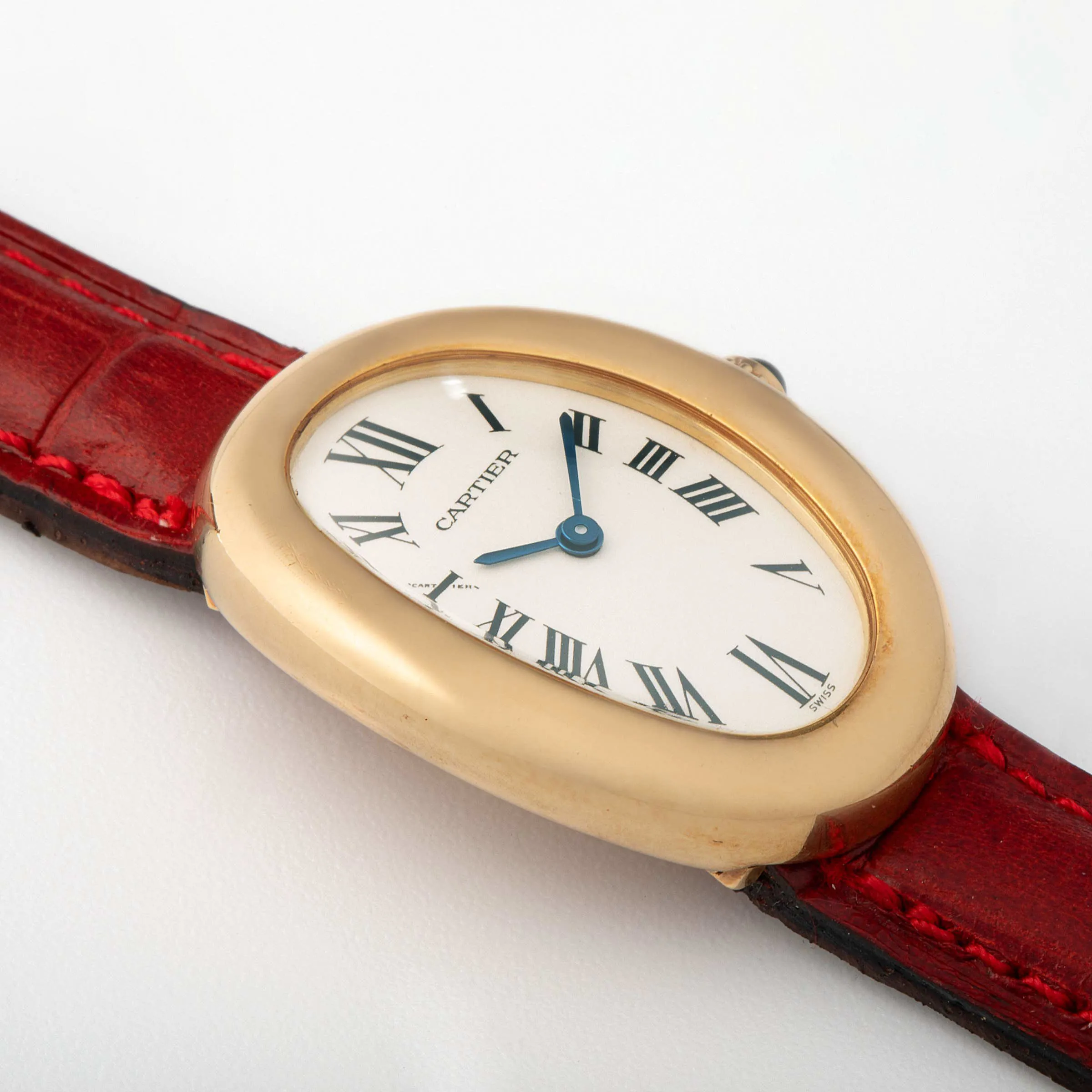 Cartier Baignoire 1954 22mm Yellow gold Silver 2