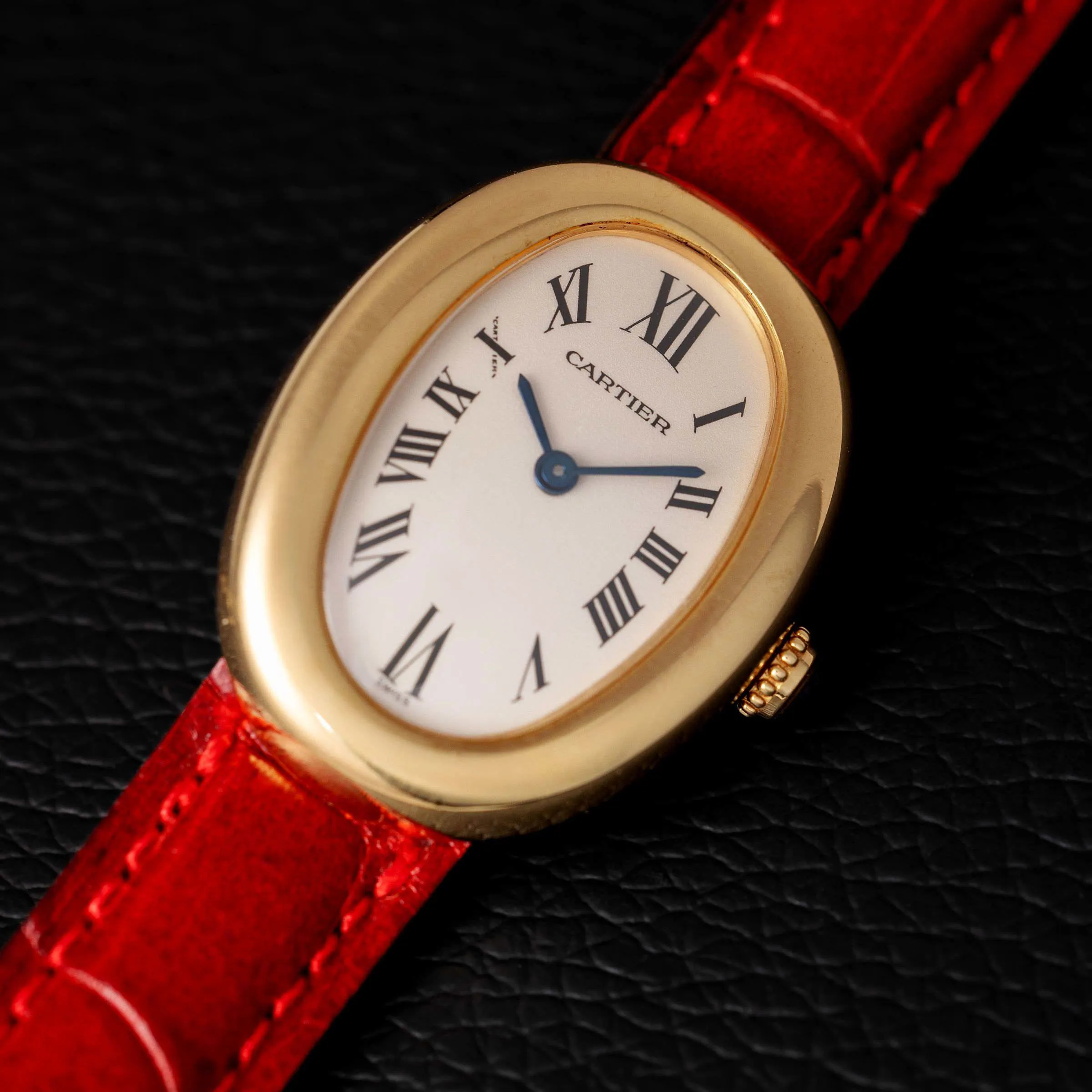 Cartier Baignoire 1954 22mm Yellow gold Silver 6