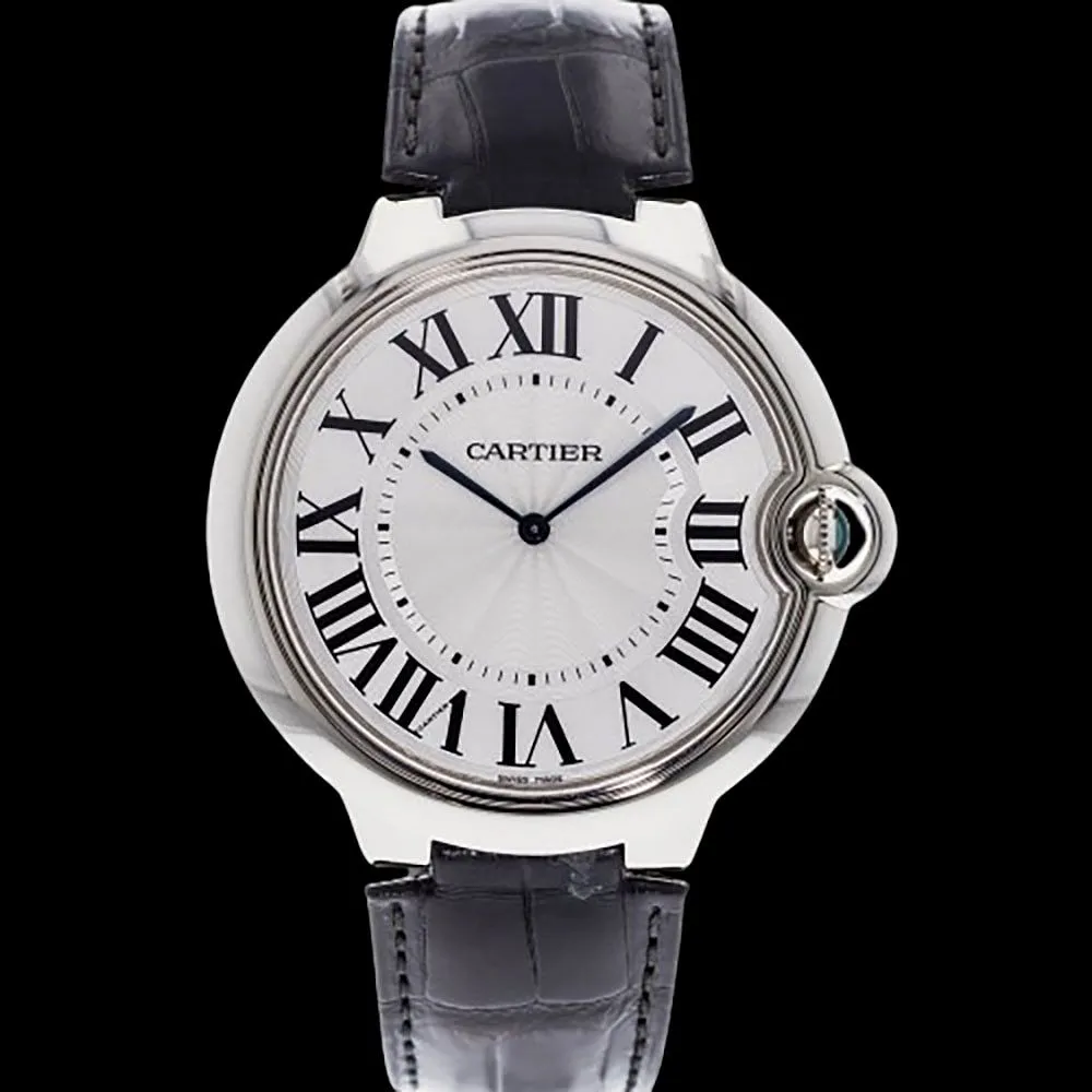 Cartier Ballon Bleu 46mm White gold Silver