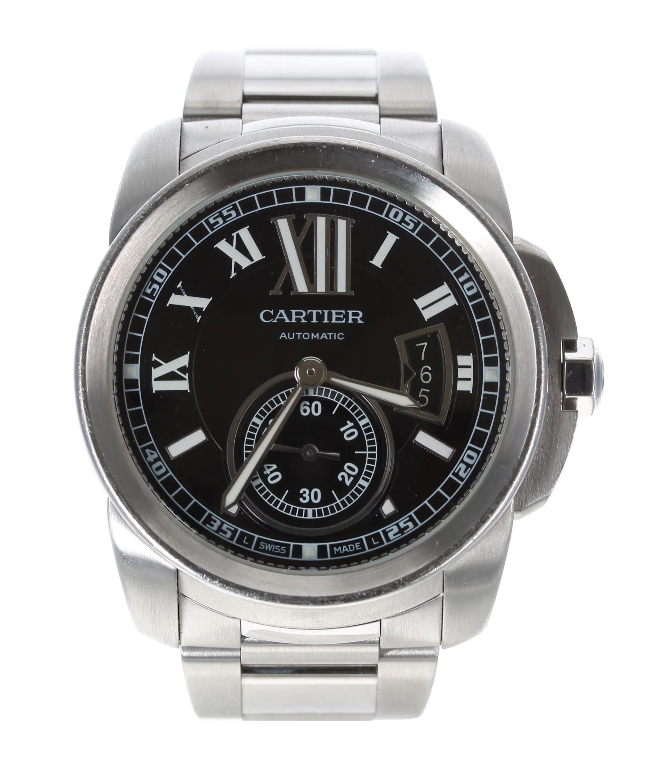 Cartier Calibre de Cartier 3389 42mm Stainless steel Black