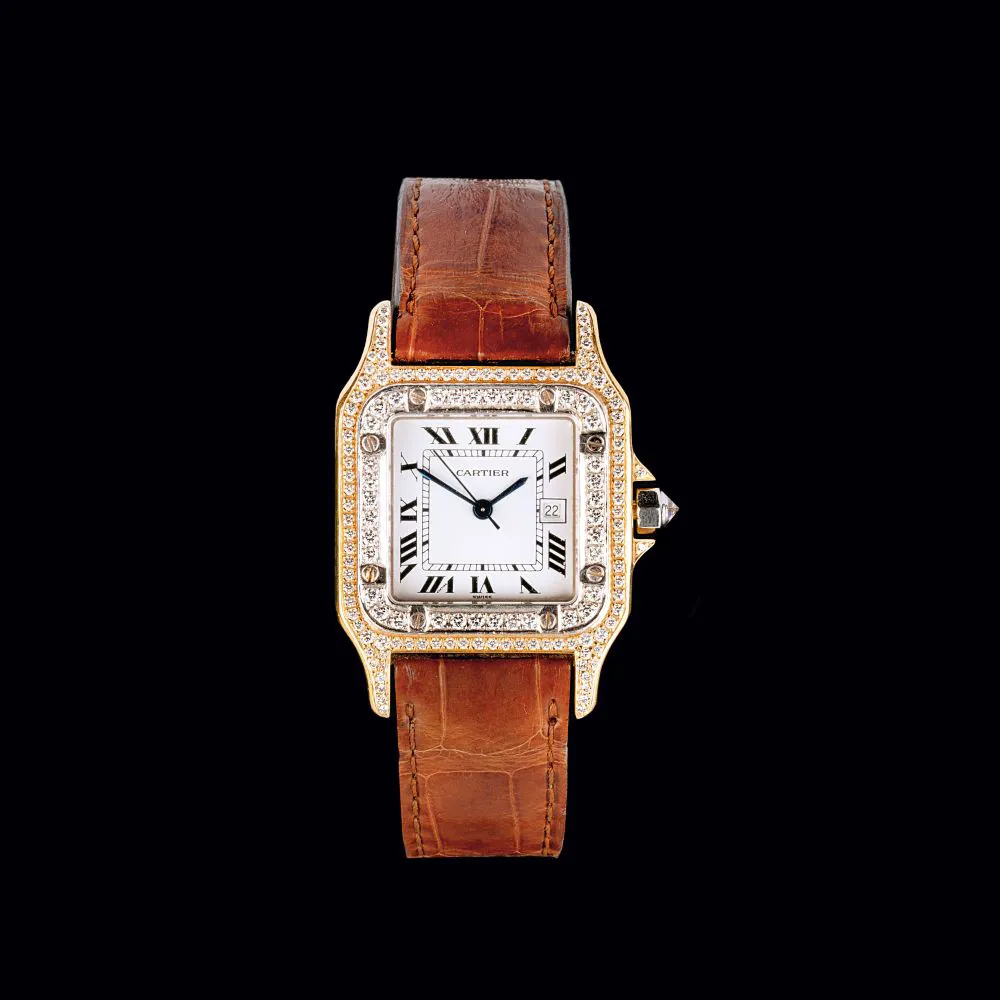 Cartier Santos 1989 29mm White gold and Yellow gold White