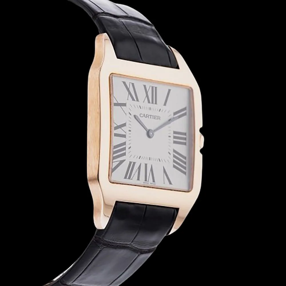 Cartier Santos Dumont 35mm Rose gold Silver 3