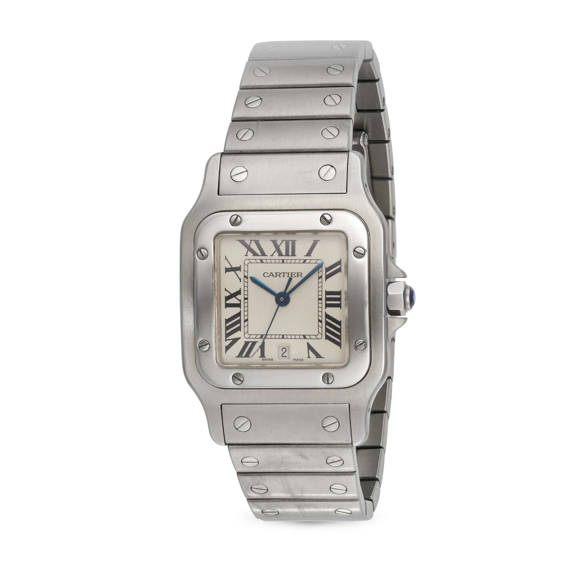 Cartier Santos 1564 29mm Stainless steel White