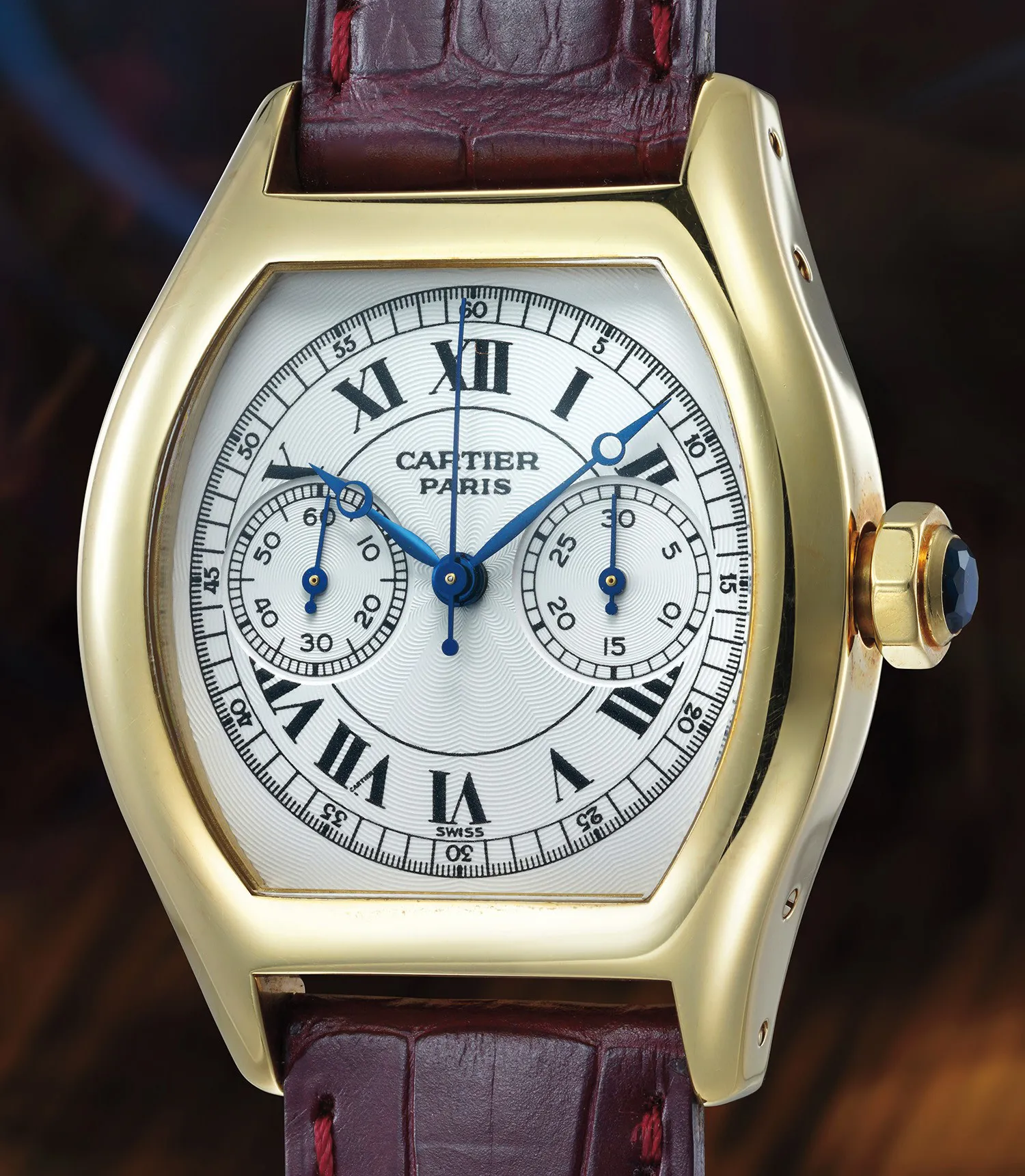 Cartier Tortue 2356 34mm Yellow gold White