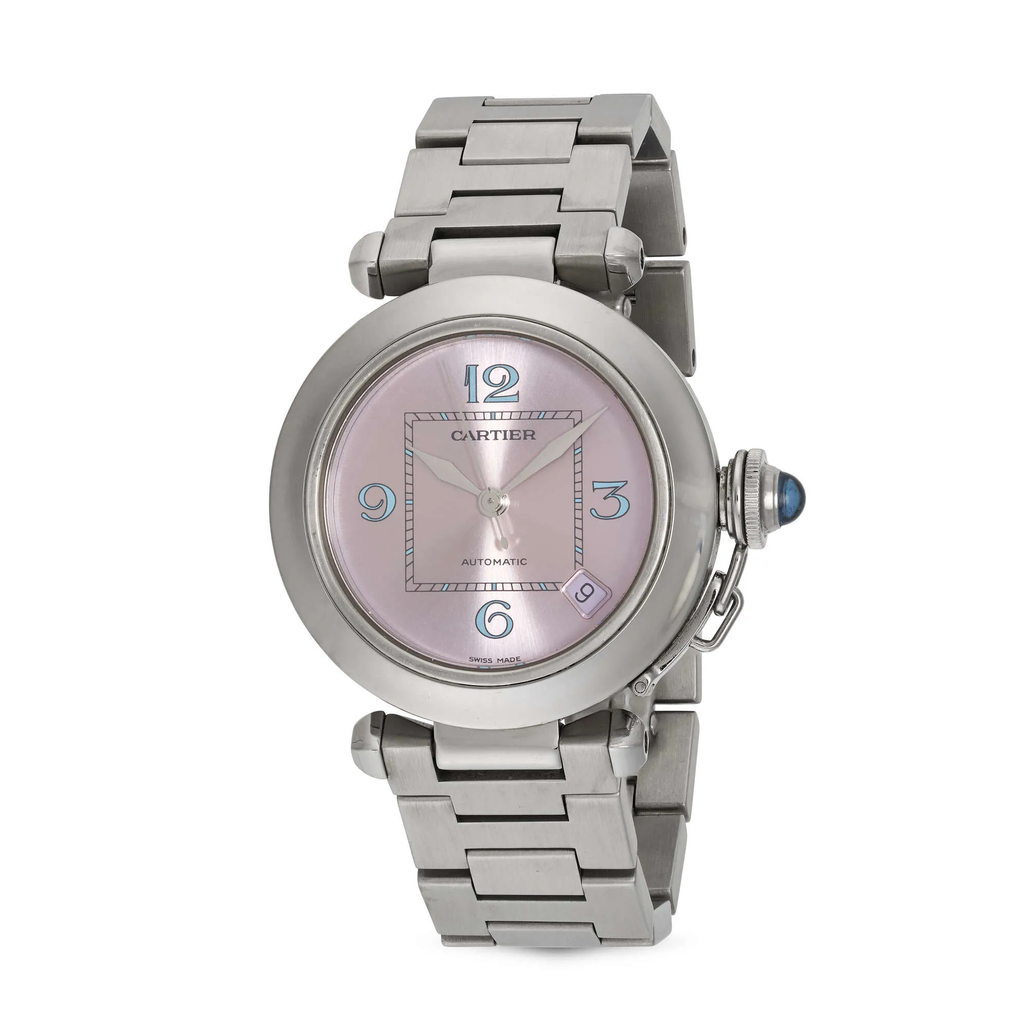 Cartier Pasha 2324 36mm Stainless steel Lavender