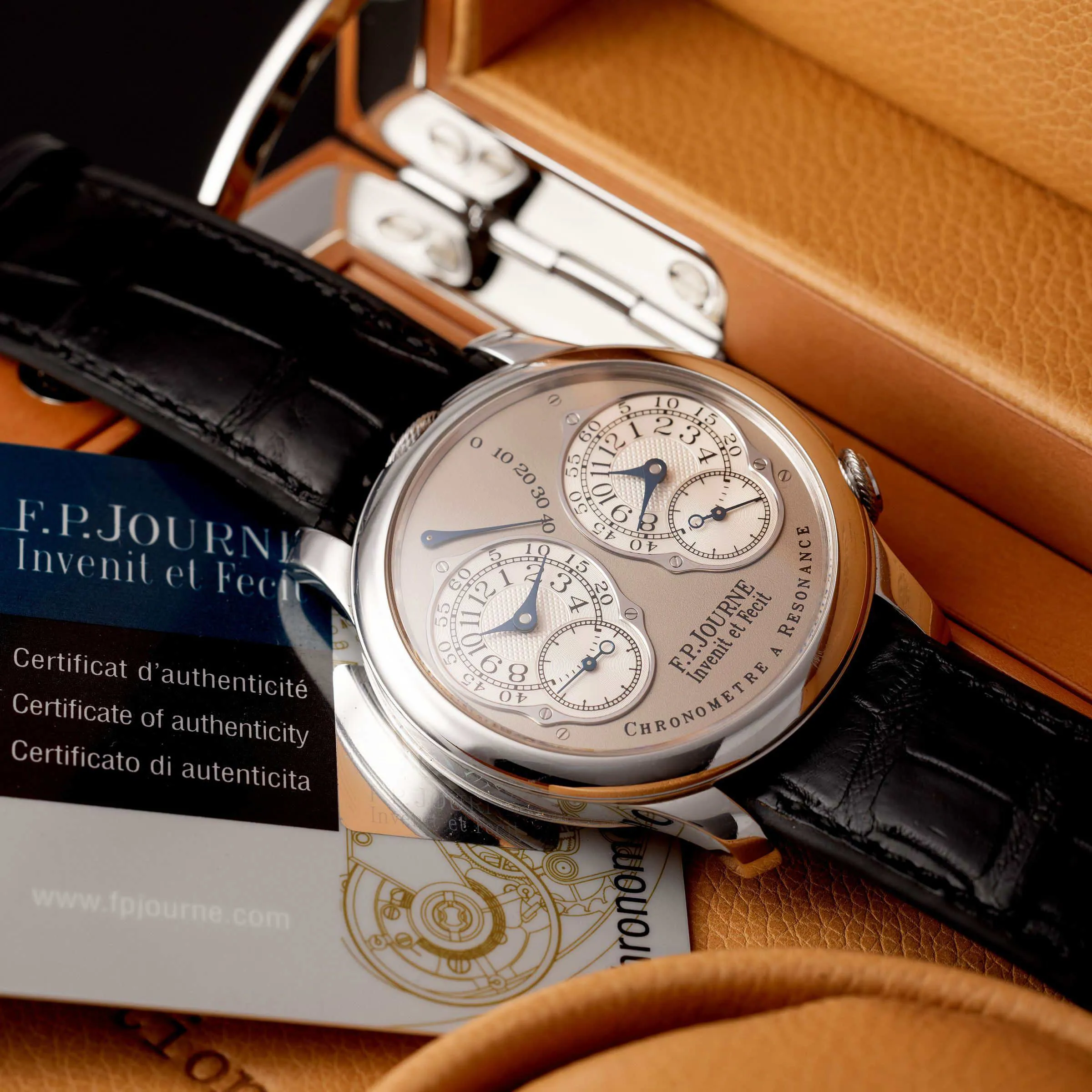 F.P. Journe Chronomètre à Résonance 40mm Platinum Silver 7