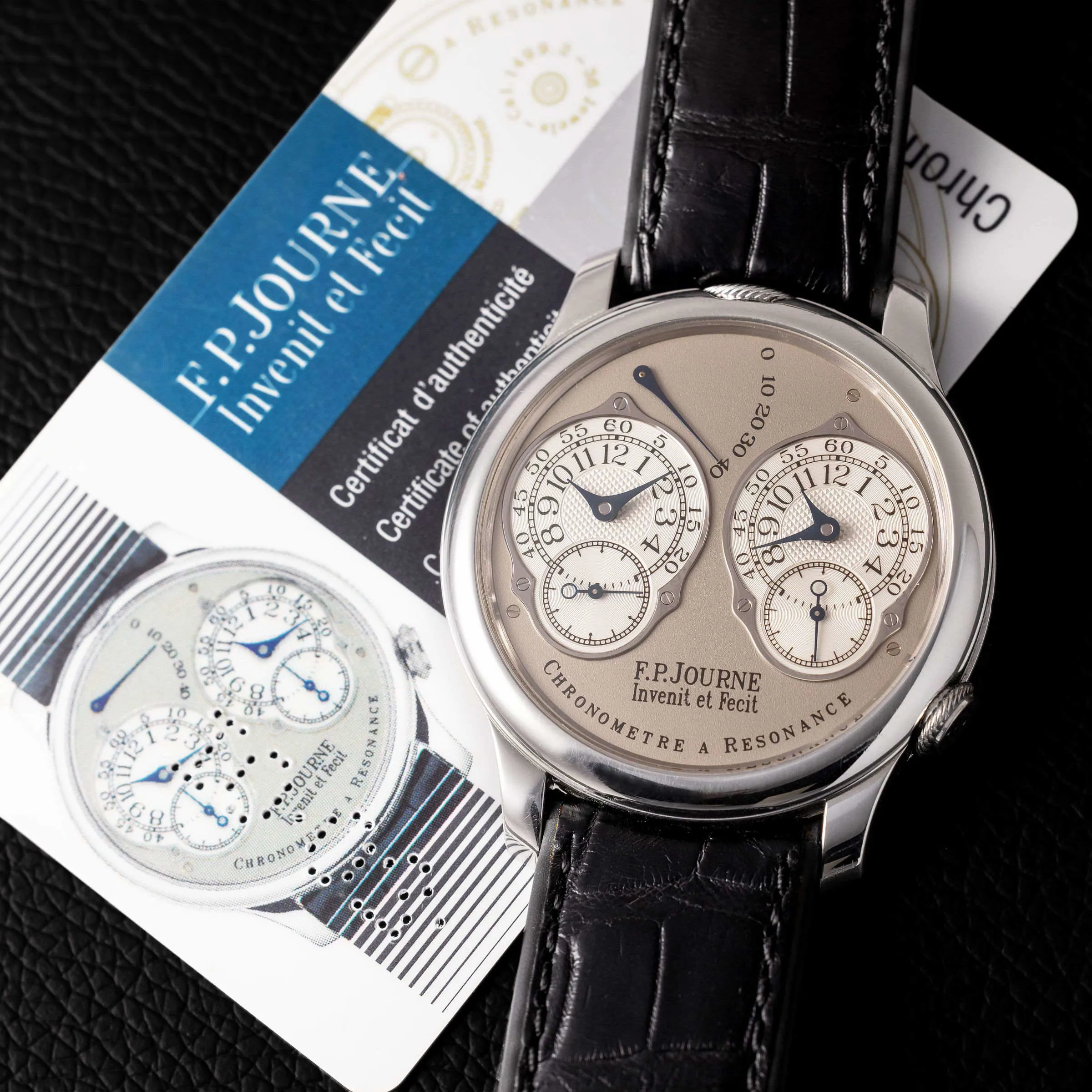 F.P. Journe Chronomètre à Résonance 40mm Platinum Silver 8