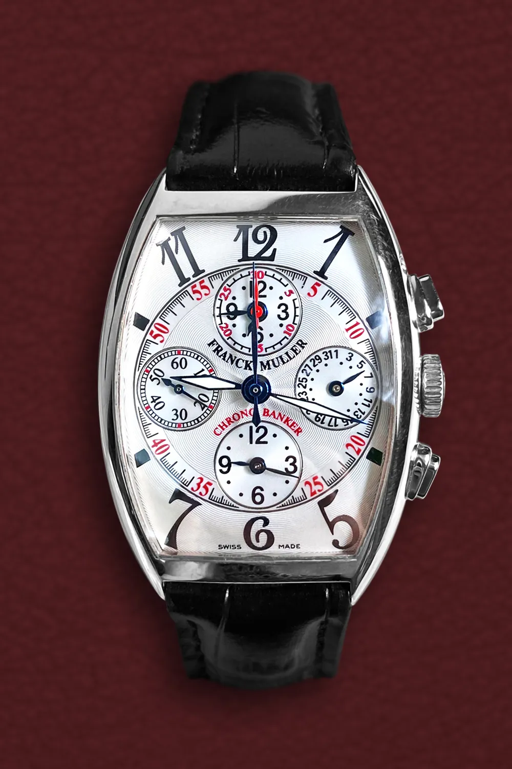 Franck Muller Master Banker 7850 cc mb 49mm White gold Silver