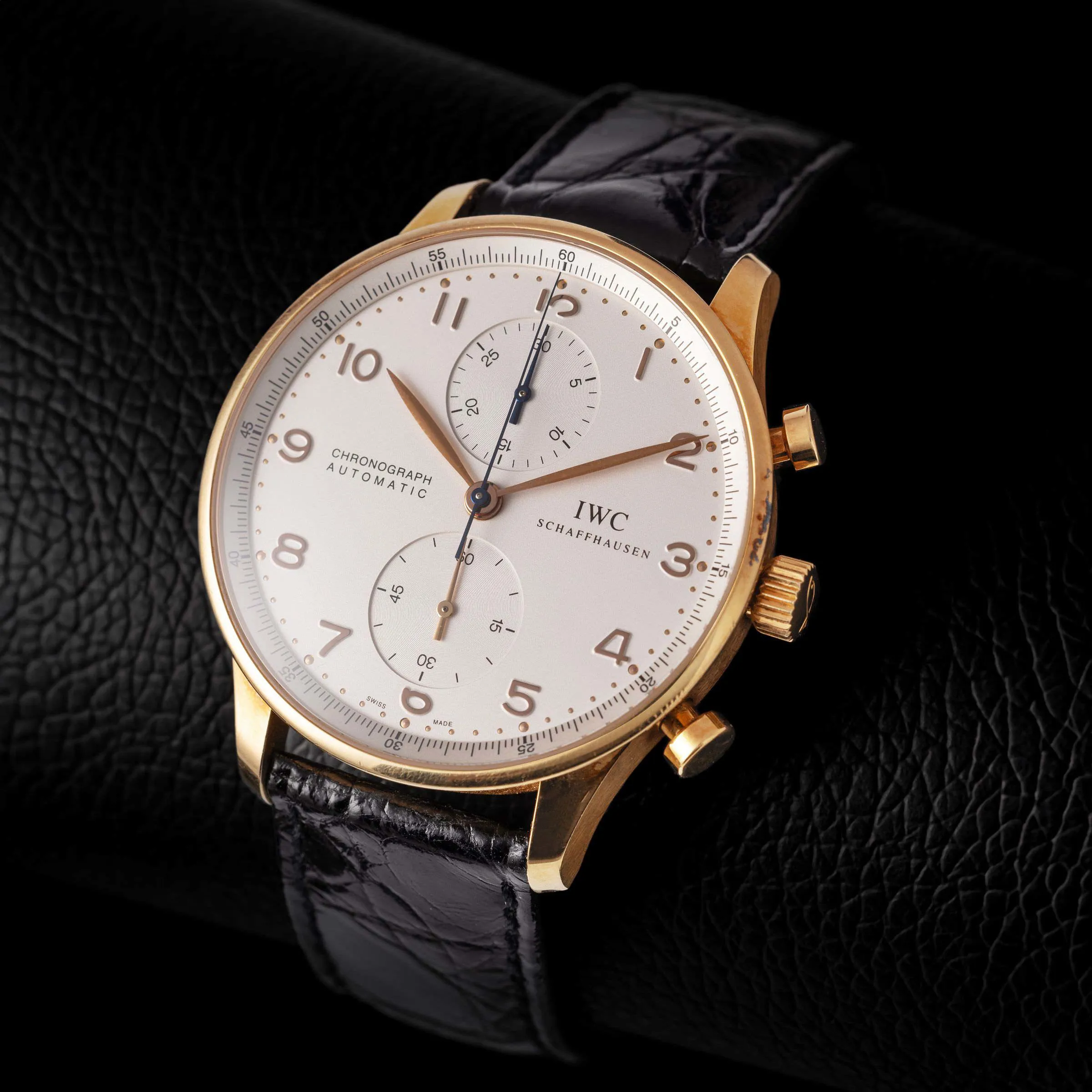 IWC Portugieser 371416 41mm Yellow gold Silver 4