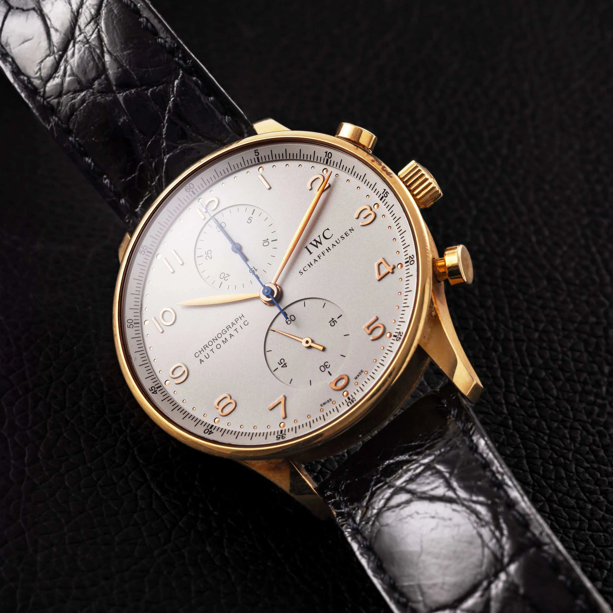 IWC Portugieser 371416 41mm Yellow gold Silver 7