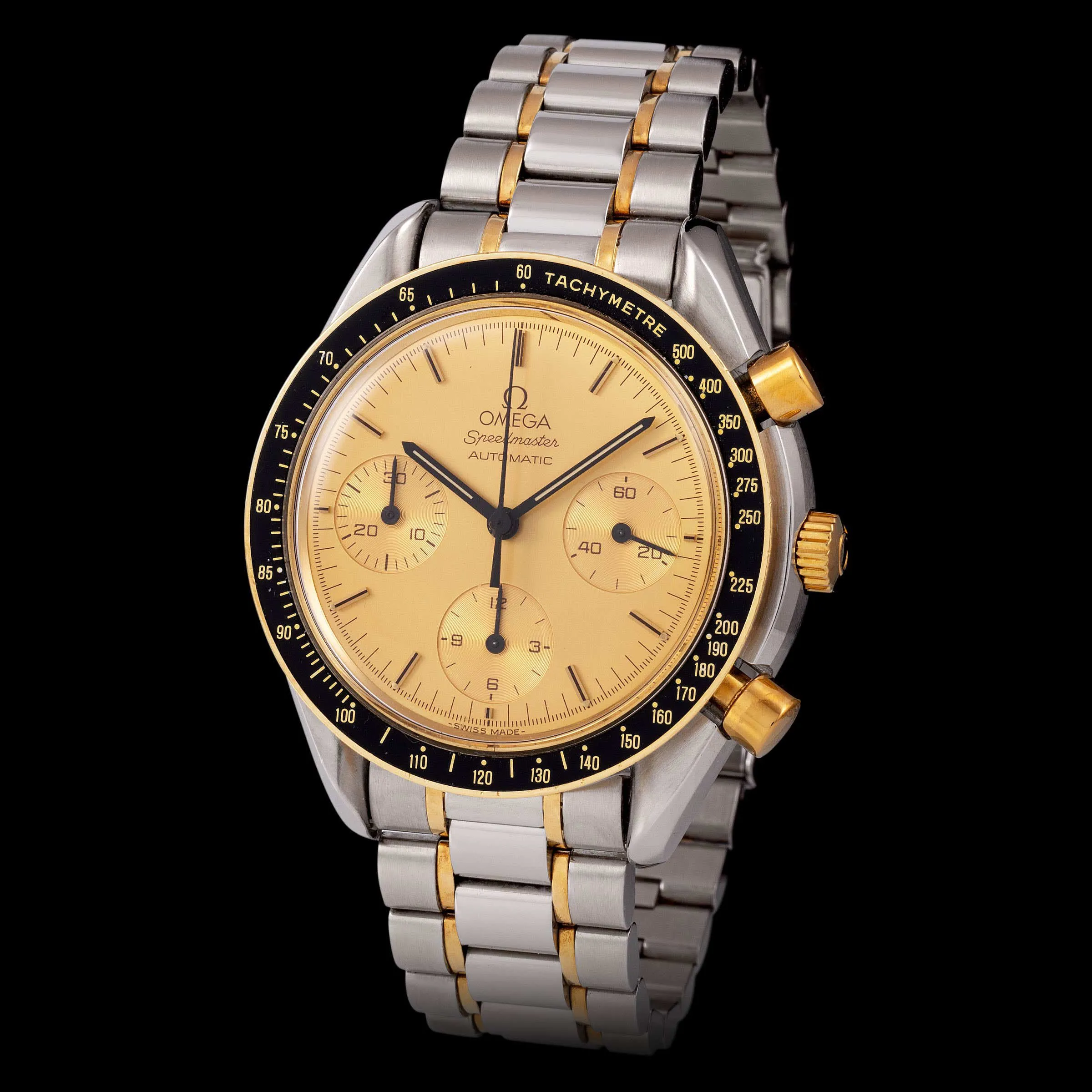 Omega Speedmaster 175.00.33 39mm Yellow gold and Stainless steel Champagne