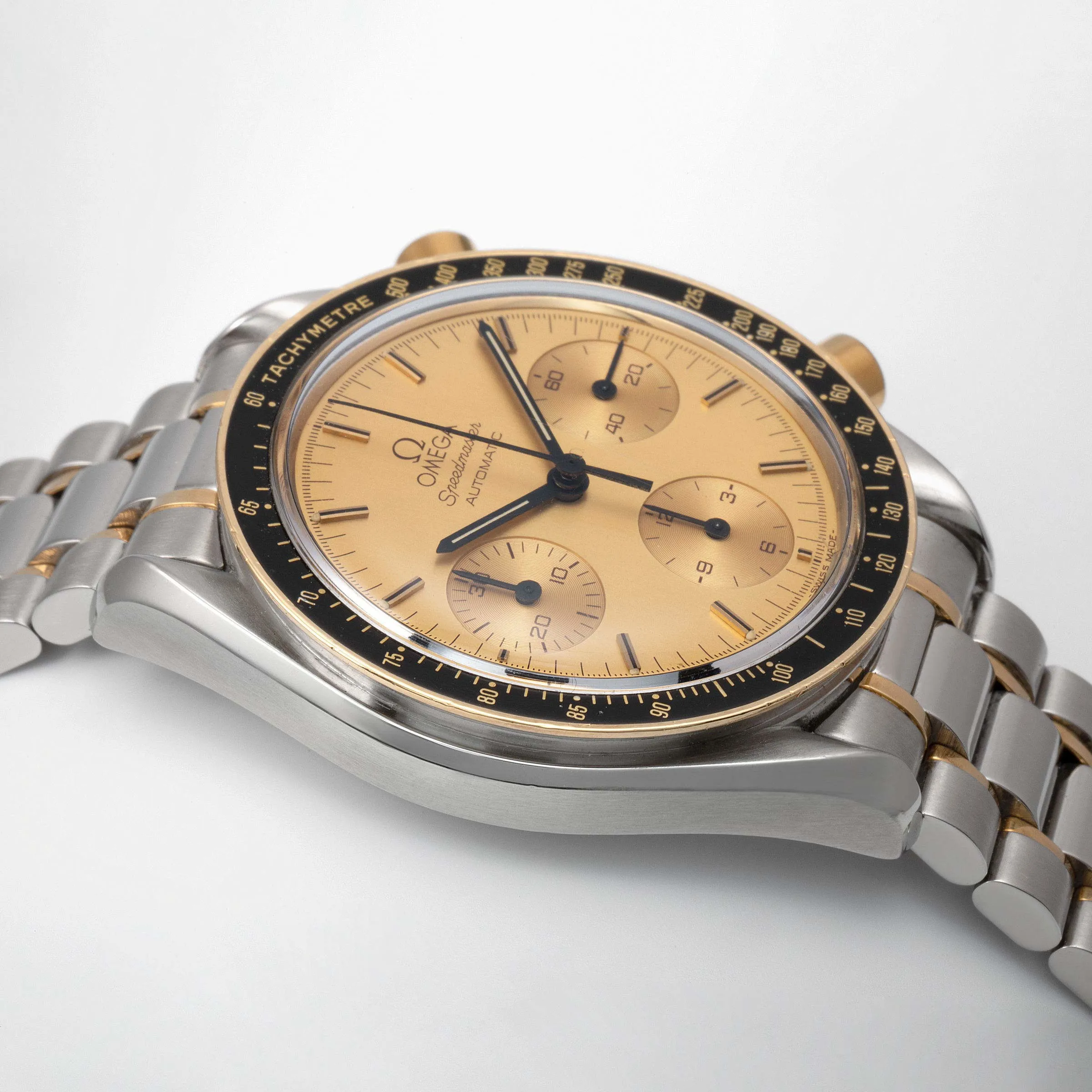 Omega Speedmaster 175.00.33 39mm Yellow gold and Stainless steel Champagne 1