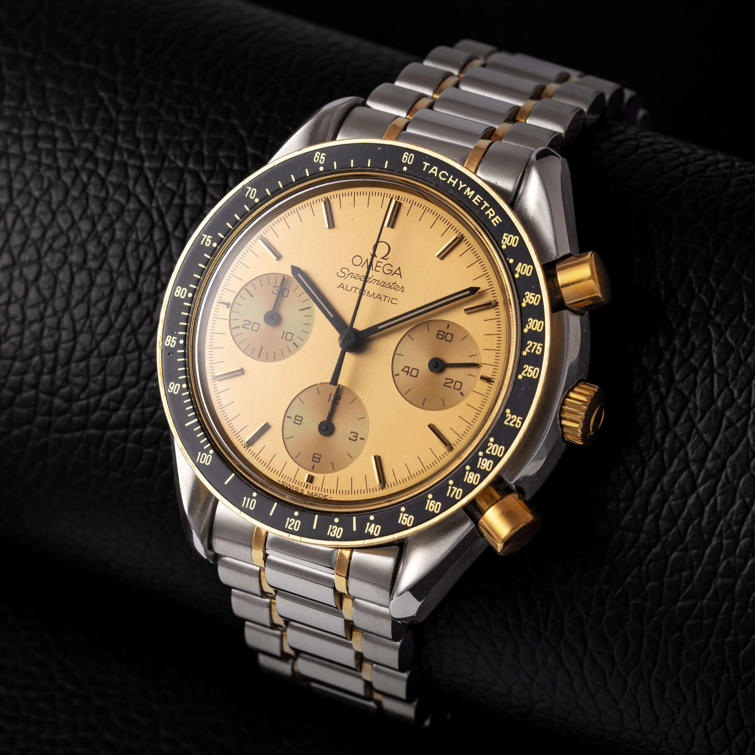 Omega Speedmaster 175.00.33 39mm Yellow gold and Stainless steel Champagne 5